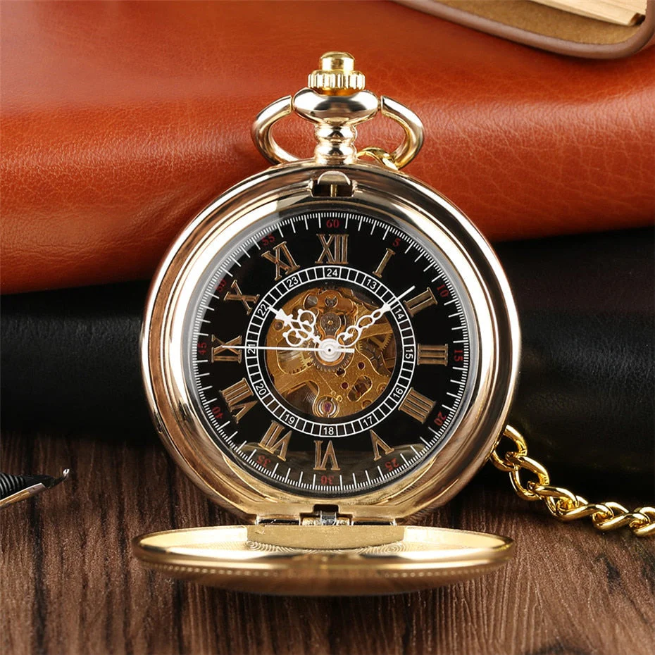 Gold Mechanical Pocket Watch