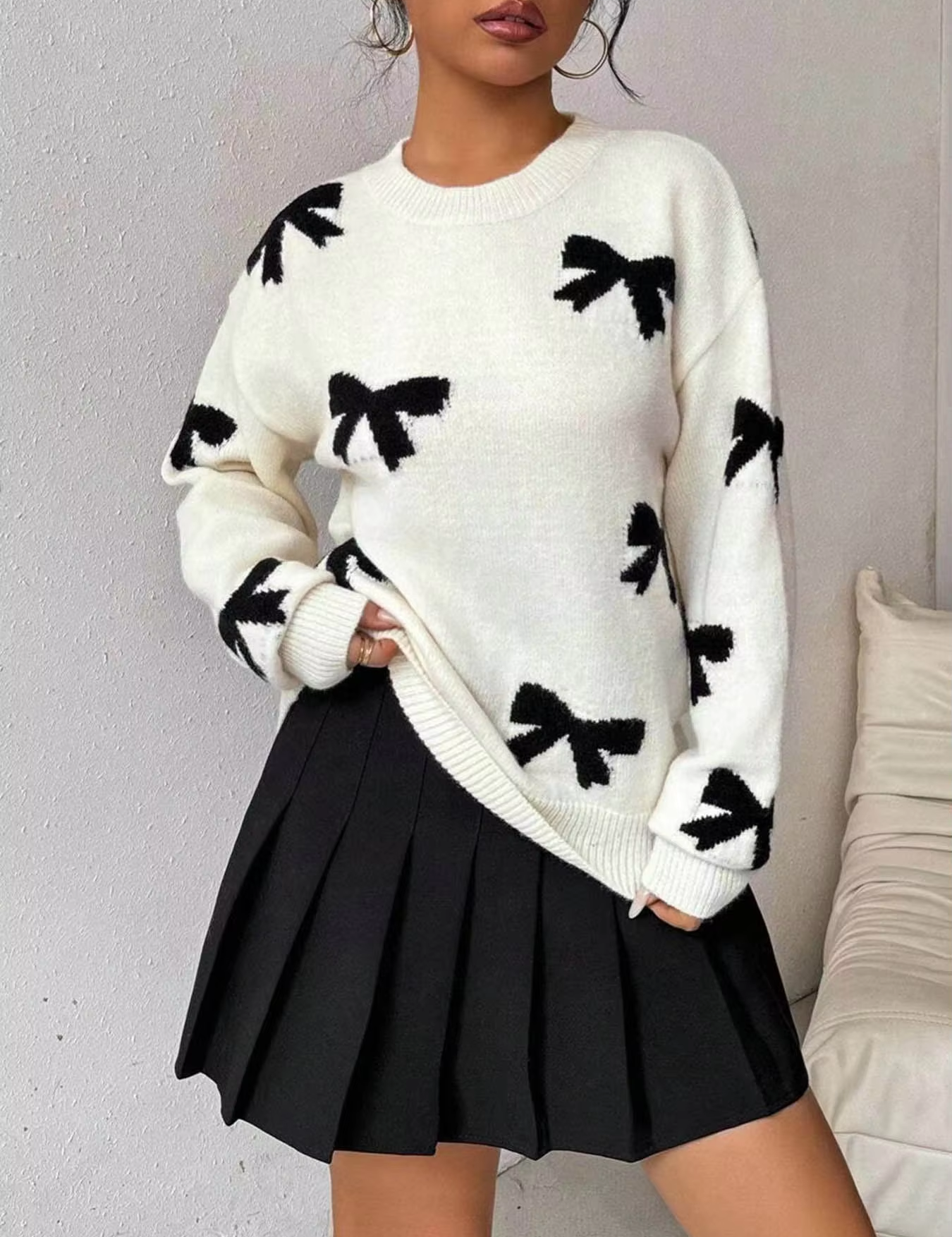 Luna-Elegant Vintage Knit Sweater