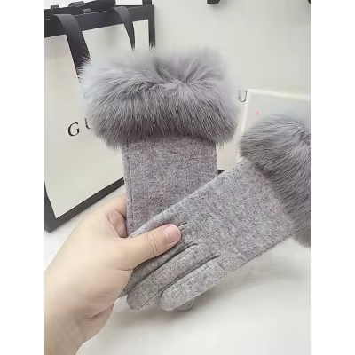 Rabbit Fur Gloves