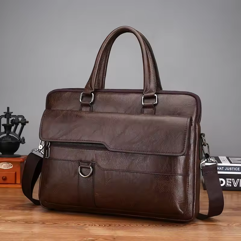 Leather Laptop Briefcase Bag