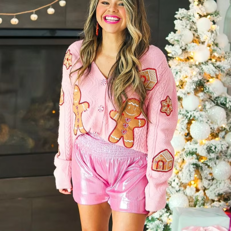 Cassandra – 3D Sequin Christmas Cardigan