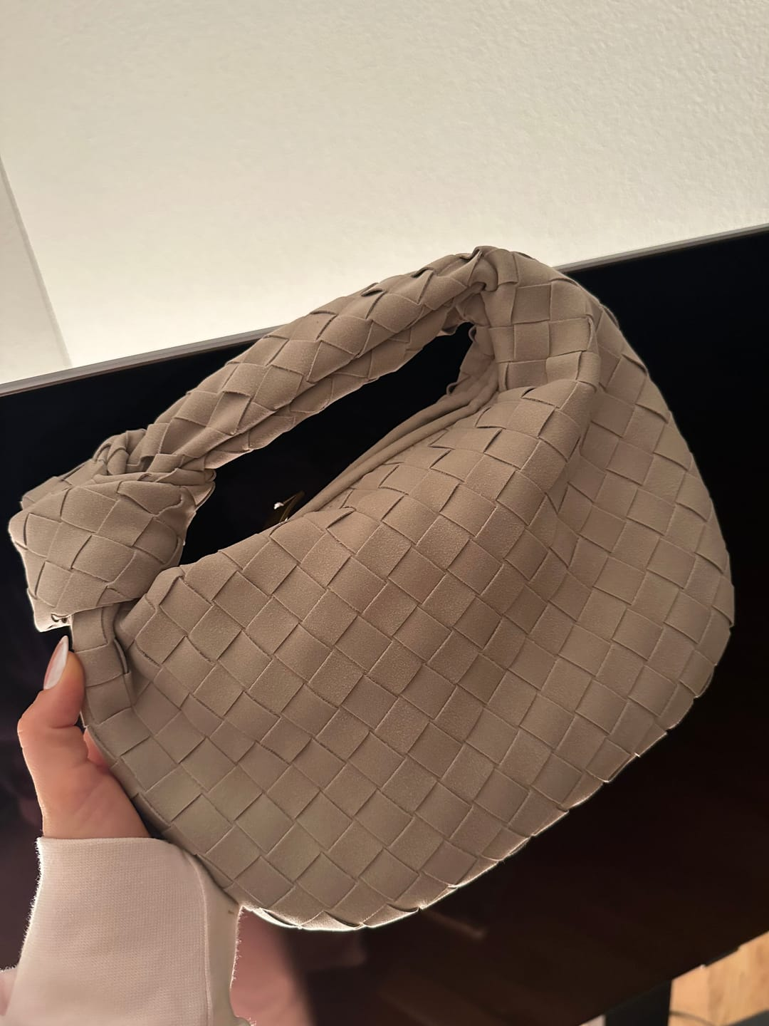 Anna – Mini Suede Woven Bag