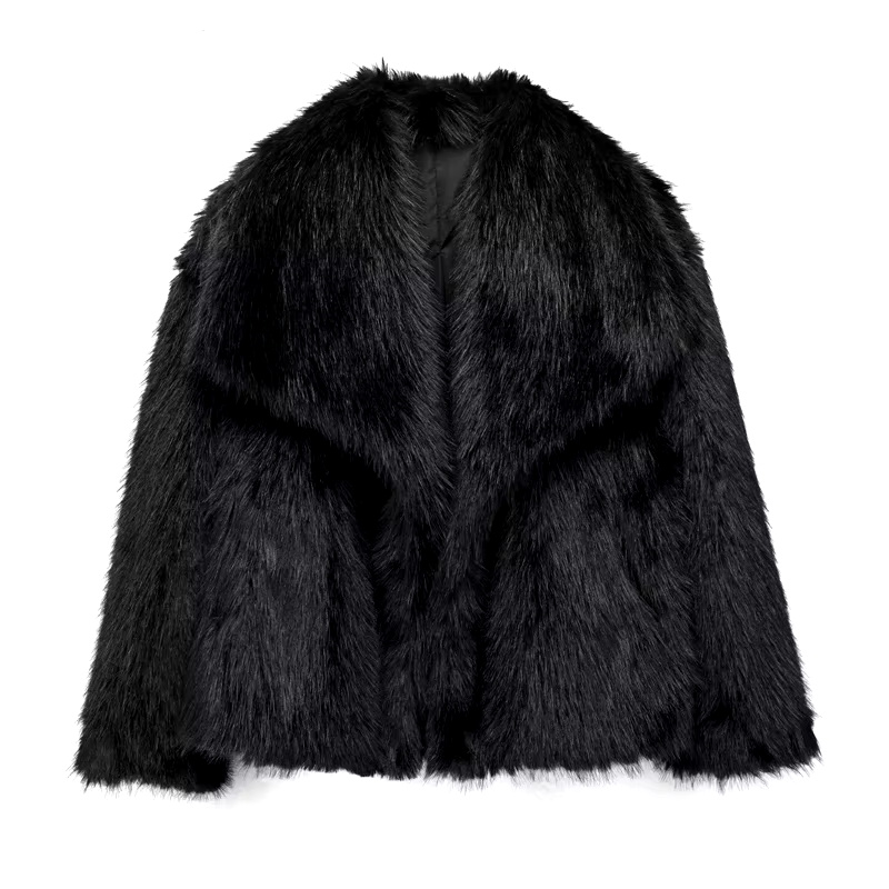 Victoria – Luxe Plush Faux Fur Coat