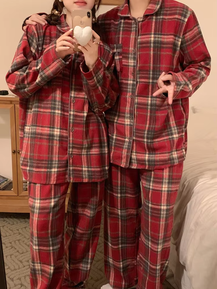 James & Lily – Lattice Stripe Pajama Set