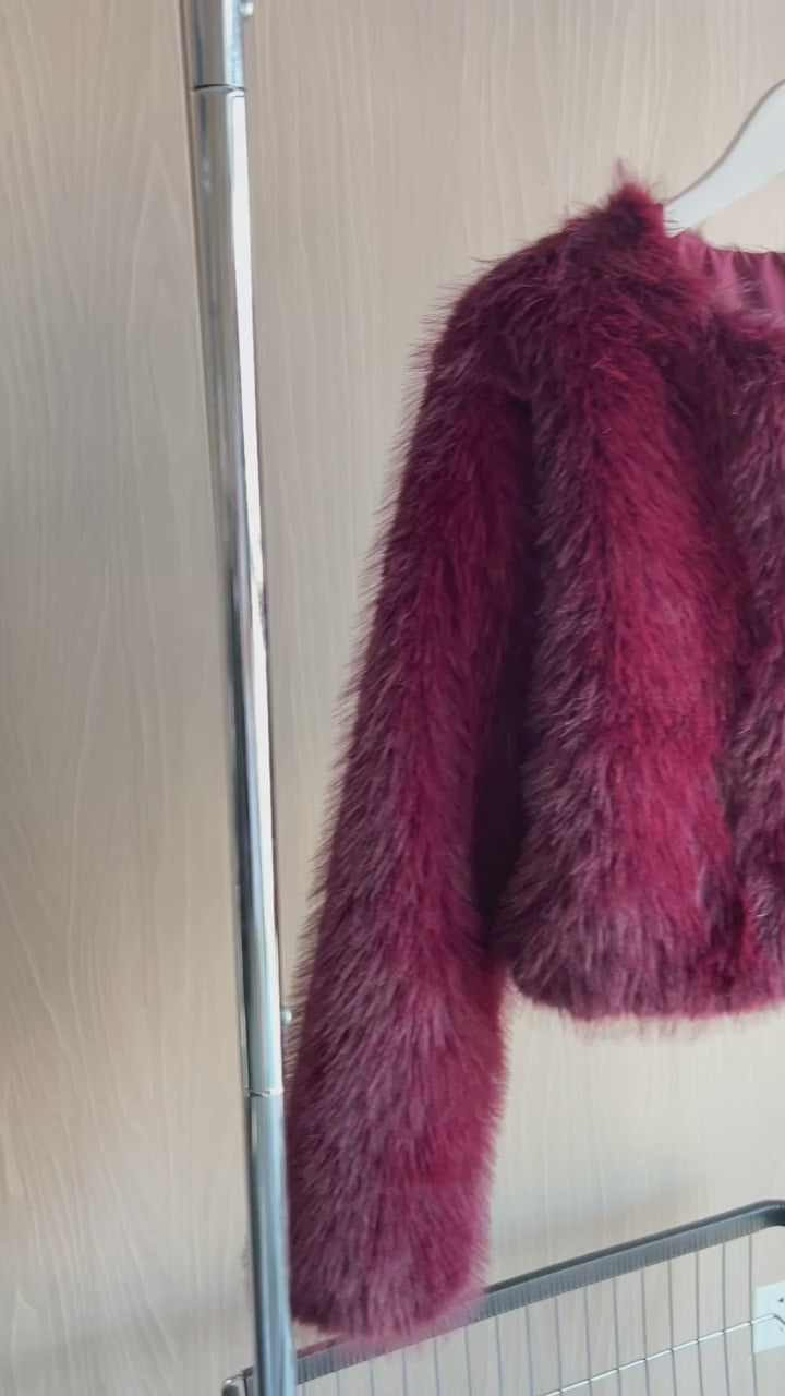 Adriana – Winter Vintage Faux Fur Jacket