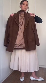 Sabel – Vintage Brown Suede Blazer